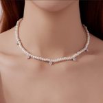 Ezüst nyaklánc gyöngyökkel