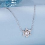Ezüst nyaklánc hópehelymedállal