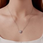 Ezüst nyaklánc hópehelymedállal