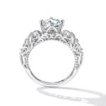 Ezüst női eljegyzési gyűrű, 7-es méret