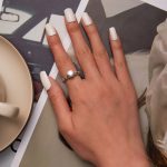 Ezüst női eljegyzési gyűrű, 6-os méret