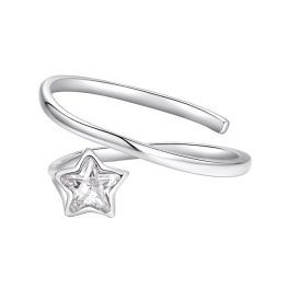 Ezüstgyűrű csillaggal