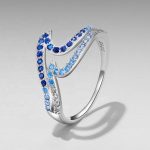 Ezüstgyűrű, óceán, 6-os méret