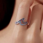 Ezüstgyűrű, óceán, 6-os méret