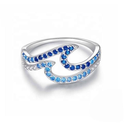 Ezüstgyűrű, óceán, 8-as méret