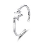 Ezüstgyűrű csillaggal