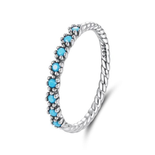 Ezüstgyűrű türkizzel, 7-es méret