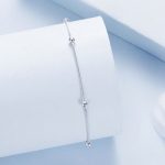 Ezüst bokalánc gyöngyökkel