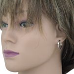 Strieborné kruhové náušnice s farebnými kryštálmi