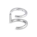 Strieborné kruhové náušnice s farebnými kryštálmi