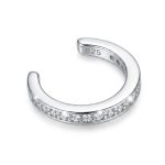 Strieborné kruhové náušnice s farebnými kryštálmi