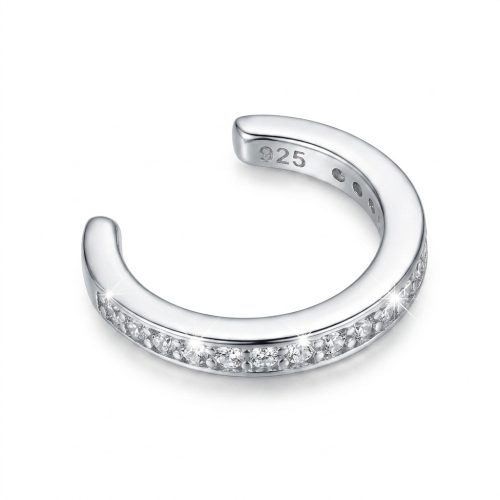 Strieborné kruhové náušnice s farebnými kryštálmi