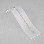 Strieborný náramok, s motívom očí, 22 cm