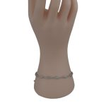 Strieborný náramok, s motívom očí, 22 cm