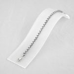 Strieborný náramok pre mužov, 23,5 cm