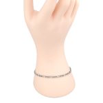 Strieborný náramok, figaro, unisex, 19,5 cm