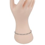 Strieborný náramok, figaro, unisex, 20,5 cm