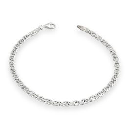 Strieborný náramok unisex, 22 cm