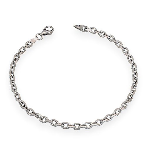 Strieborný náramok unisex, 22 cm