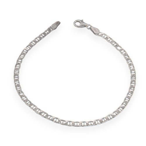 Strieborný náramok unisex, 22 cm