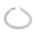 Ezüst karkötő, háromsoros, 21 cm