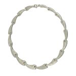 925 sterling ezüst karkötő, ocean wave, 19,5 cm