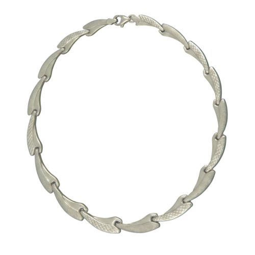 925 sterling ezüst karkötő, ocean wave, 19,5 cm