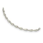 925 sterling ezüst karkötő, ocean wave, 19,5 cm