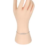 Strieborný náramok unisex, 22 cm