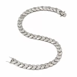Strieborný náramok pre mužov, 23,5 cm