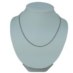 Strieborný náhrdelník, sploštené brnenie, 60 cm unisex