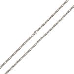 Strieborný náhrdelník, sploštená mušľa, 50 cm unisex