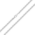 Strieborný náhrdelník, 50 cm unisex