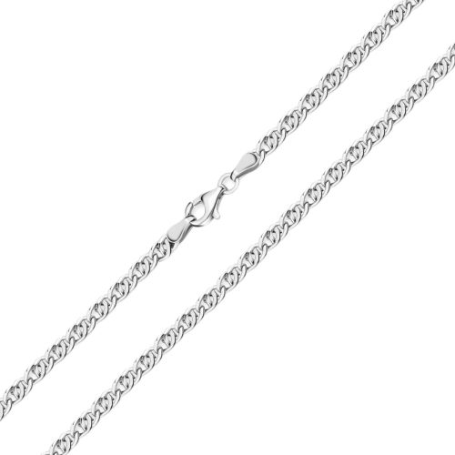 Strieborný náhrdelník, 50 cm unisex