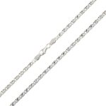 Strieborný náhrdelník, 50 cm unisex