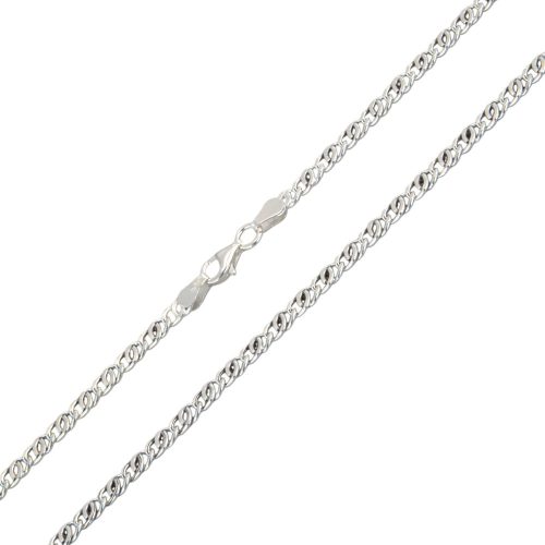 Strieborný náhrdelník, 50 cm unisex