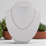 Strieborný náhrdelník, 50 cm unisex