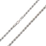 Strieborný náhrdelník, sploštené brnenie, 45 cm unisex