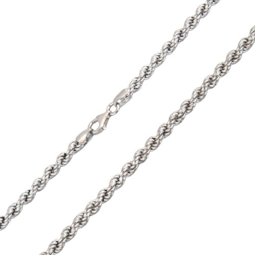 Strieborný náhrdelník, sploštené brnenie, 45 cm unisex