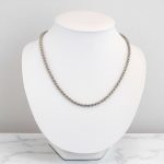 Strieborný náhrdelník, sploštené brnenie, 45 cm unisex