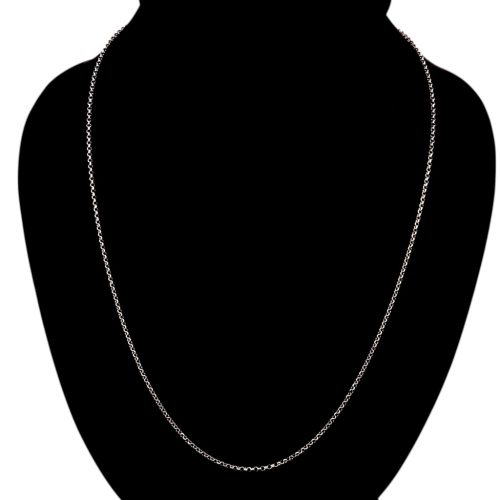 Strieborný náhrdelník, sploštené brnenie, 45 cm unisex