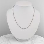 Strieborný náhrdelník, sploštené brnenie, 45 cm unisex