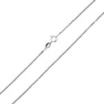 Strieborný náhrdelník, sploštené brnenie, 45 cm unisex