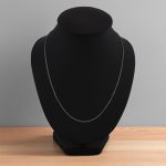 Strieborný náhrdelník, sploštené brnenie, 45 cm unisex