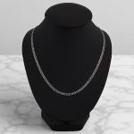 Strieborný náhrdelník, sploštené brnenie, 45 cm unisex