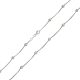 Strieborný náhrdelník, sploštené brnenie, 45 cm unisex