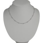 Strieborný náhrdelník, sploštené brnenie, 45 cm unisex