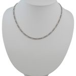 Strieborný náhrdelník, figaro, 50 cm unisex