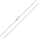 Strieborný náhrdelník, pánsky, 60 cm