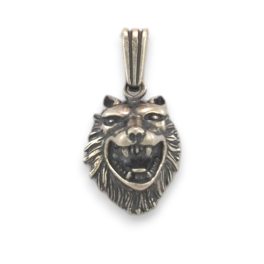 Ezüst medál, oroszlánfej